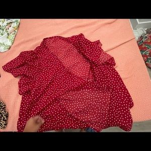 Shein Wrap top! 2x, worn once. super big!